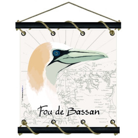 Toile tendue le fou de bassan