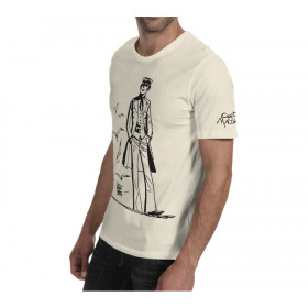 Tee shirt Corto Maltese - Debout - manches courtes écru