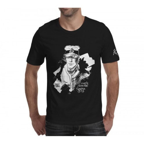 Tee shirt Corto Maltese - Sibérie - noir - manches courtes Tee shirt Corto Maltese - Sibérie - noir - manches courtes