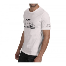 Tee shirt Corto Maltese - Mouettes - manches courtes écru