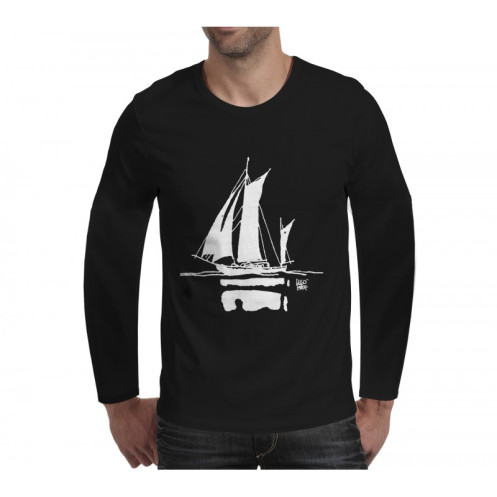 Tee shirt Corto Maltese - Itapoa - noir - manches longues Tee shirt Corto Maltese - Itapoa - noir - manches longues