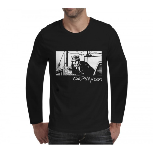 Tee shirt Corto Maltese - Port ducal - noir - manches longues