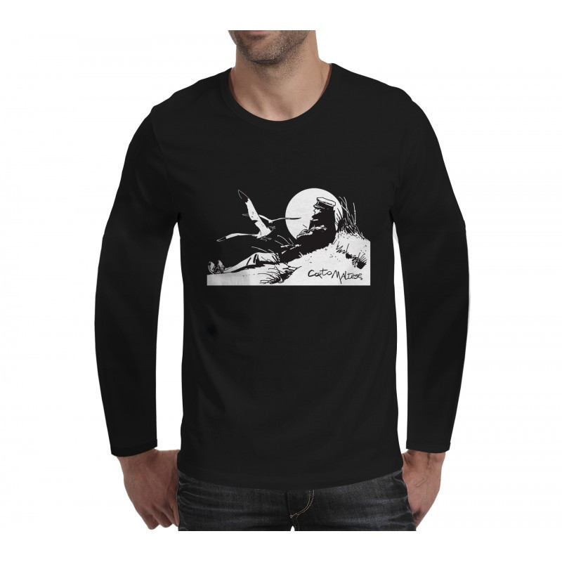 Tee shirt Corto Maltese - Dune - manches longues noir