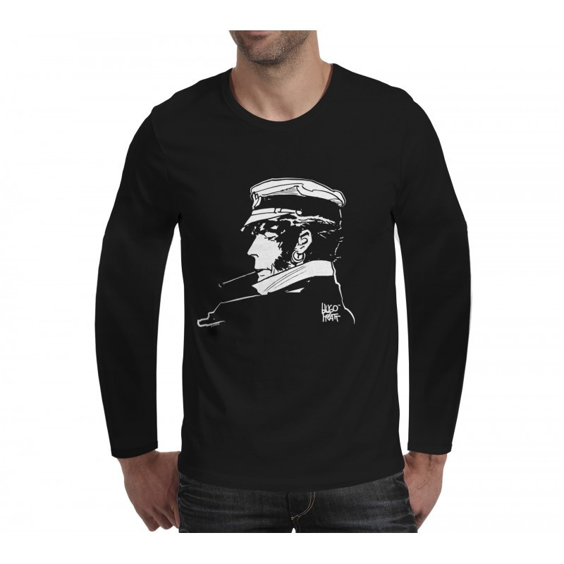 Tee shirt Corto Maltese - Cigarette - noir - manches longues