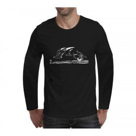 Tee shirt Corto Maltese - Mouettes - noir - manches longues