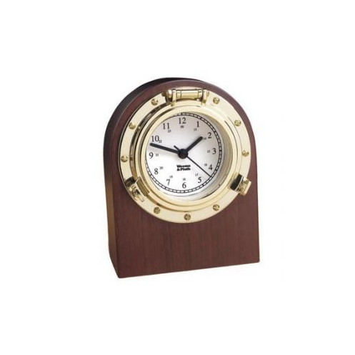 Horloge de bureau Porthole - laiton
