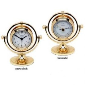Gimbaled Skipjack clock & barometer