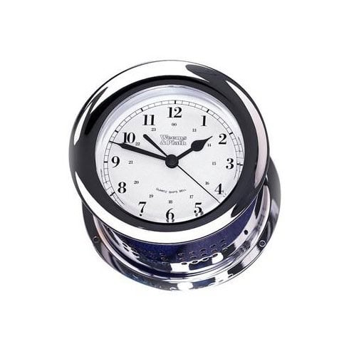 Chrome plated Atlantis quartz ship's Bell Clock Chrome plated Atlantis quartz ship's Bell Clock