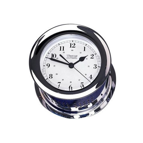 Horloge Atlantis à quartz - 4" - chrome Horloge Atlantis à quartz - 4" - chrome