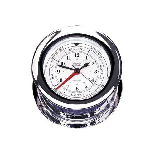 Horloge à marée et montre Atlantis - 4" - chrome Horloge à marée et montre Atlantis - 4" - chrome