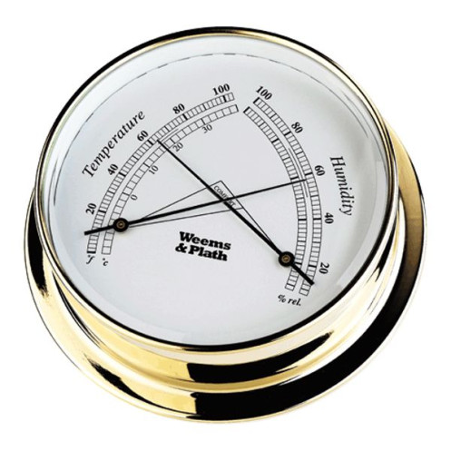Thermomètre et hygromètre Endurance 85 - laiton Thermomètre et hygromètre Endurance 85 - laiton