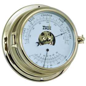 Endurance II 135 brass barometer & thermometer