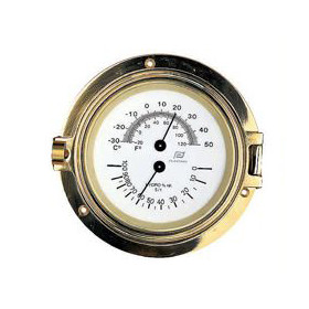 Thermomètre hygromètre Plastimo - 4,5" - laiton