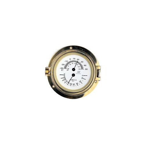Plastimo Thermometer and Hygrometer - 4.5" - Brass