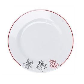 Assiette dessert ronde Coral Reef