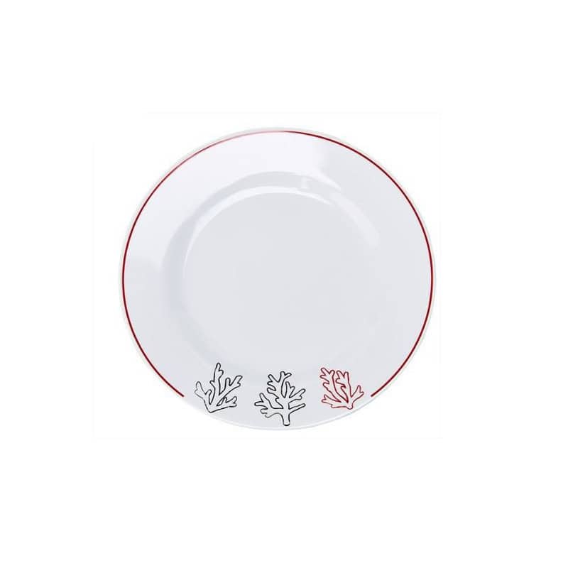 Assiette dessert ronde Coral Reef