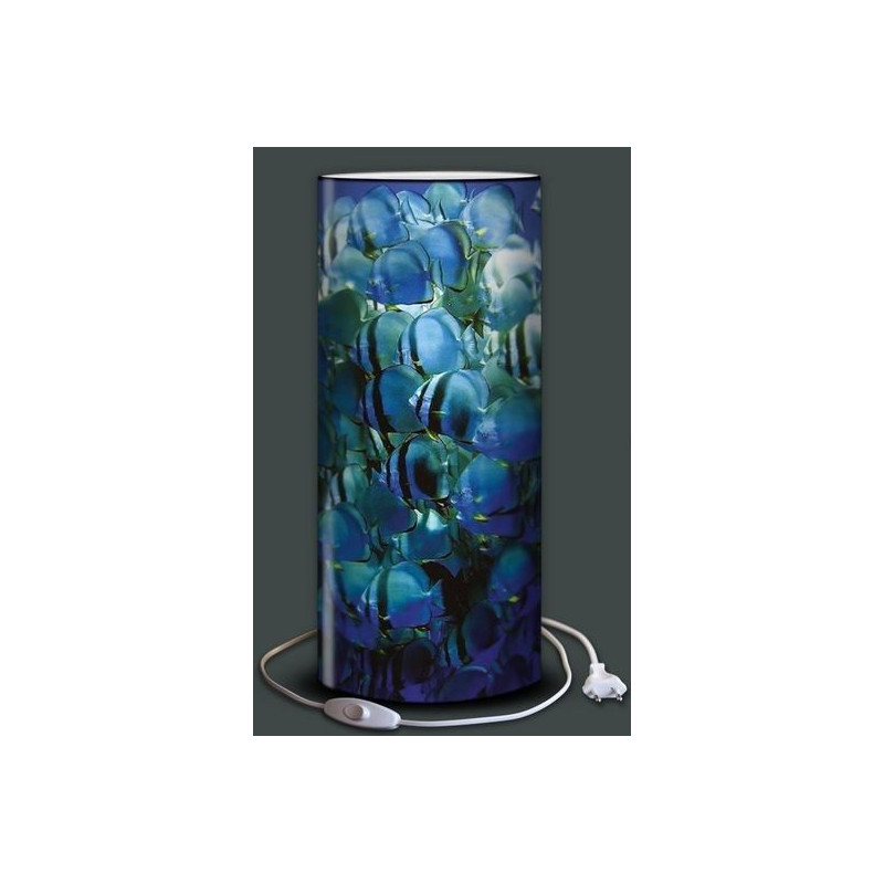 Lampe plage des demoiselles Blanc bleu