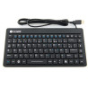 CL-IP68 Compact Black Waterproof Industrial Silicone Keyboard