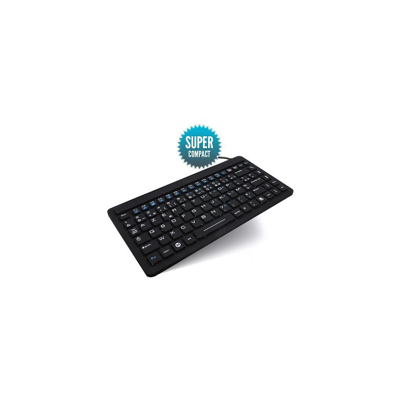 Clavier étanche rigide filaire compact - Seatronic - USB - IP68 - 272 x 135 mm