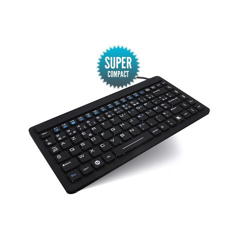 Clavier étanche rigide filaire compact - Seatronic - USB - IP68 - 272 x 135 mm