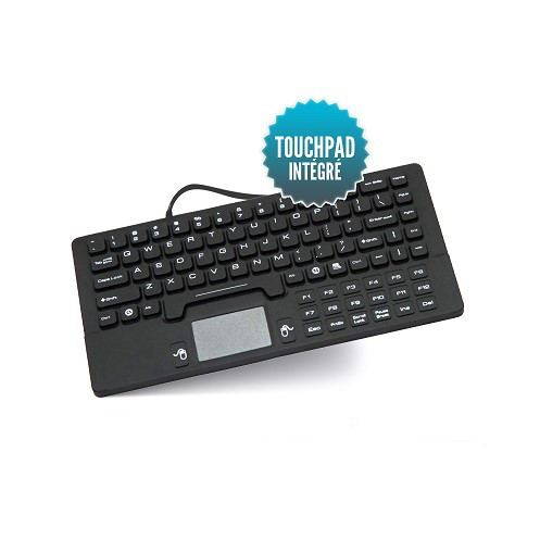 Clavier étanche super compact - Seatronic - IP68 - 220 x 110 mm - avec Touchpad