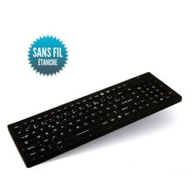 Clavier étanche rigide sans fil - Seatronic - IP67 - 380 x 130 mm