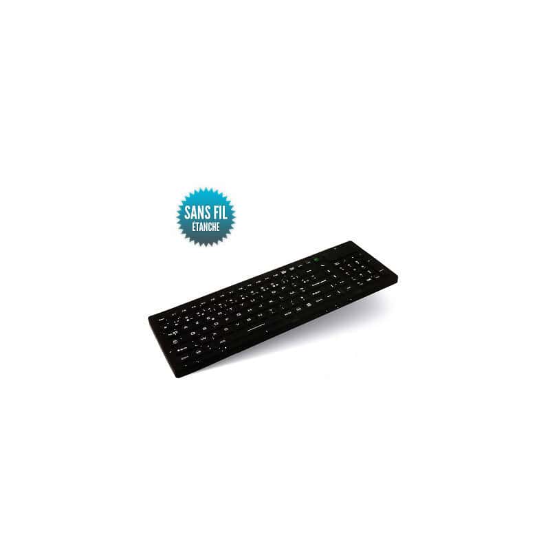 Clavier étanche rigide sans fil - Seatronic - IP67 - 380 x 130 mm