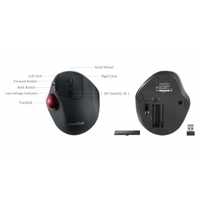 Souris sans fil trackball Perixx