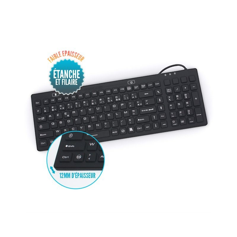 Clavier étanche rigide filaire IP68