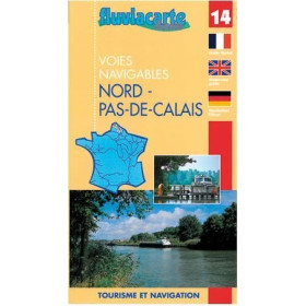 Fluviacarte n°14 - Nord Pas de Calais - Dunkerque, l'Escaut, la Lys, la Scarpe