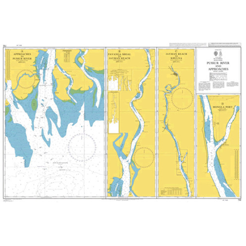 Admiralty - 732 - Pussur River and Approaches