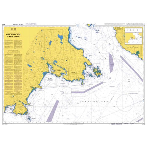 Admiralty - 4953 - nautical chart - Race Rocks to/a D'Arcy Island