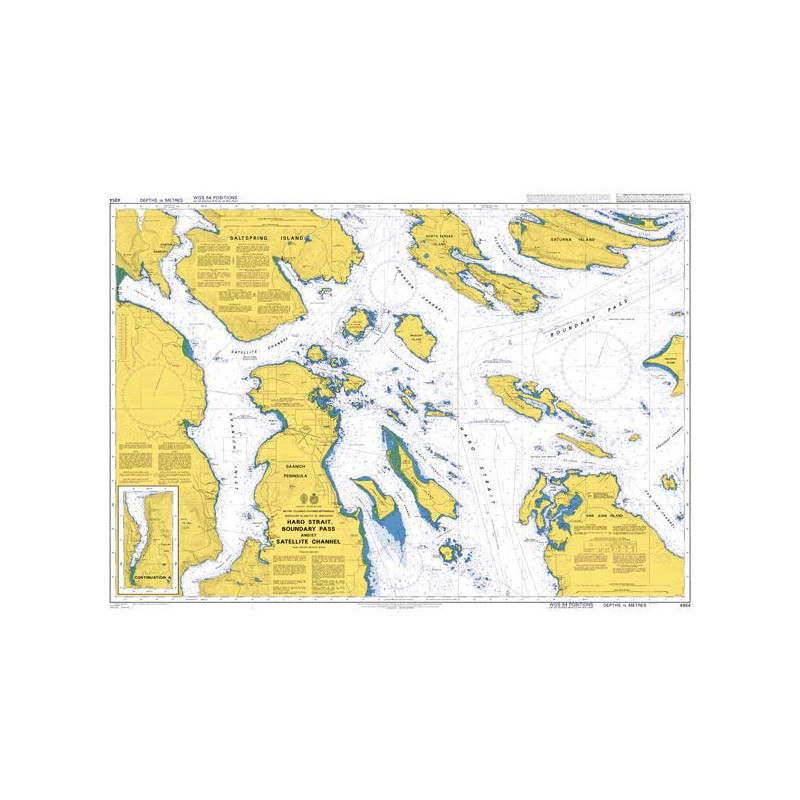 Admiralty - 4954 - Haro Strait Boundary Pass and/et Satellite Channel