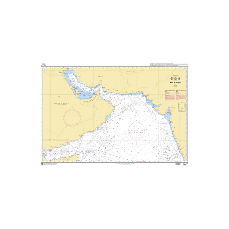 Shom C - 6734 - INT 705 - (fac-similé de la carte IN 7705) - Mer d'Arabie