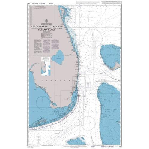 Admiralty - 2866 - Cape Canaveral to Key West including the Western Part of the Bahama Banks
