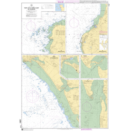 Shom C - 7133 - Ports de la côte Ouest du Cotentin