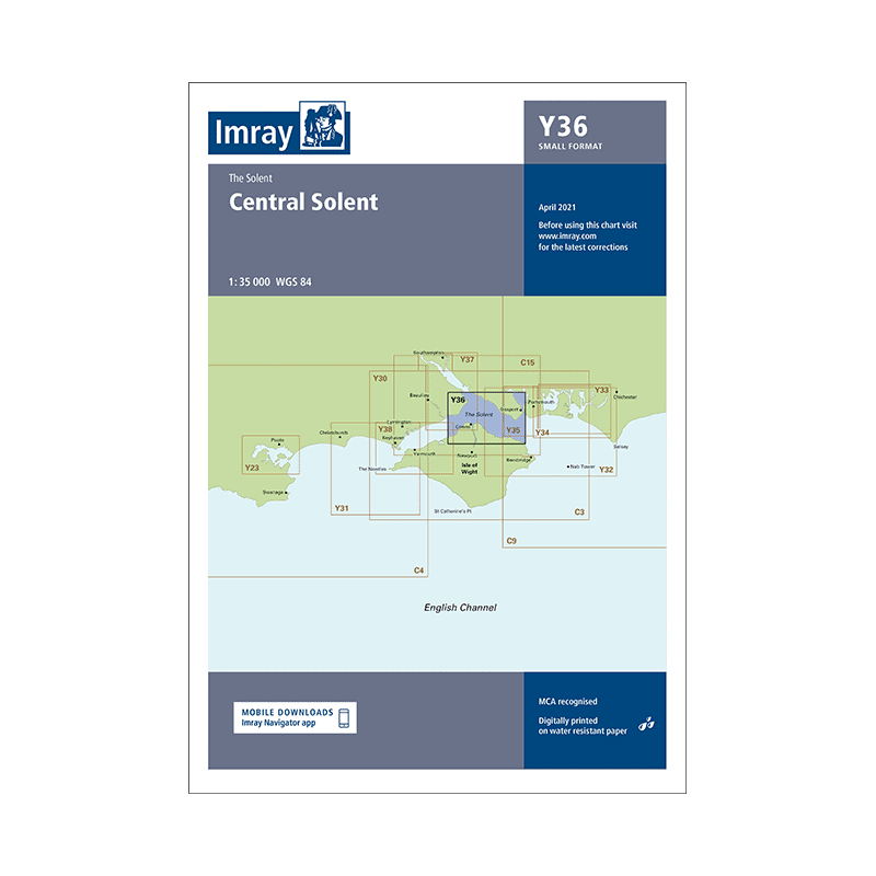 Imray - Y36 - Central Solent