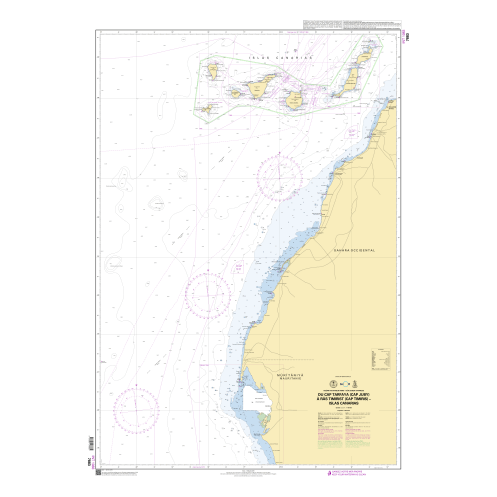 Shom C - 7883 - Du Cap Tarfaya (Cap Juby) au Cap Timiris - Islas Canarias