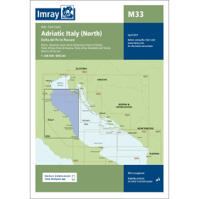 Imray - M33 - Adriatic Italy (North) - Po Delta to Pescara