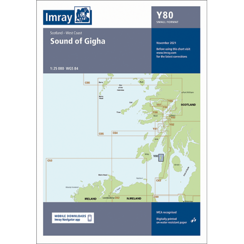 Carte marine Imray - Y80 - Sound of Gigha