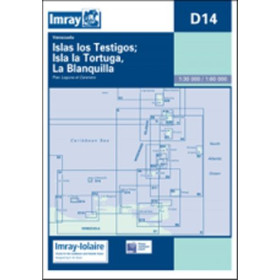 Carte marine Imray - d'4 - Islas Los Testigos, Isla La Tortuga, La Blanquilla