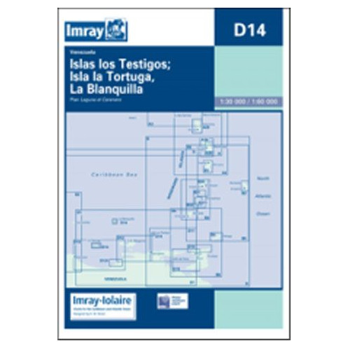 Carte marine Imray - d'4 - Islas Los Testigos, Isla La Tortuga, La Blanquilla