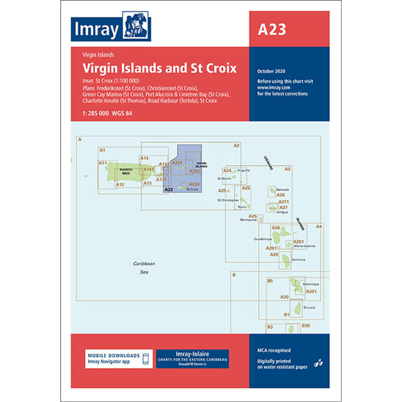 Imray - A23 - Virgin Islands and St Croix