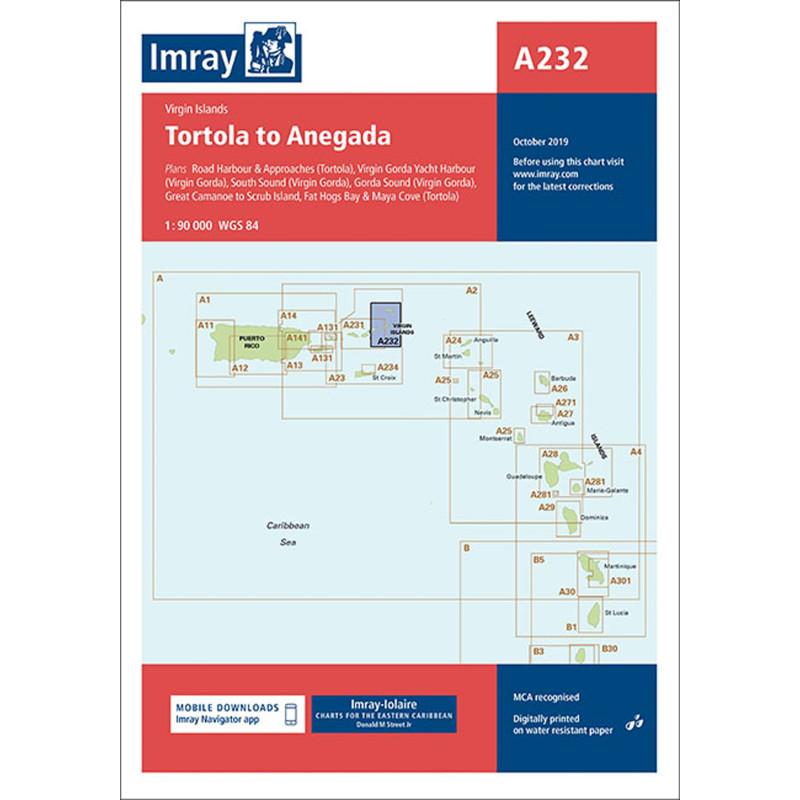 Imray - A232 - Tortola to Anegada