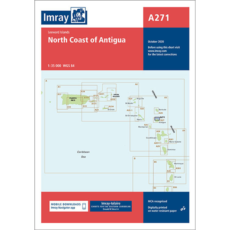 Imray - A271 - North Coast of Antigua