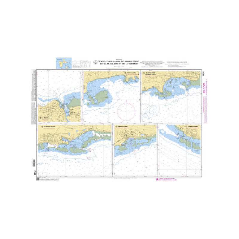 Shom C - 7102 - Ports et mouillages de Grande-Terre, de Marie-Galante et de la Désirade