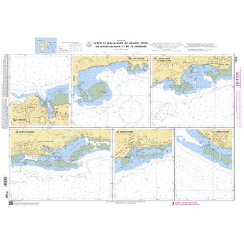 Shom C - 7102 - Ports et mouillages de Grande-Terre, de Marie-Galante et de la Désirade