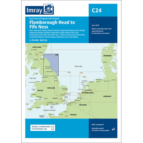 Imray - C24 - Flamborough Head to Fife Ness - Passage Chart