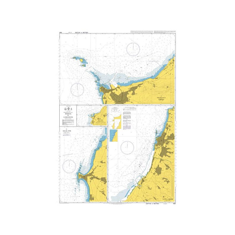 Admiralty Raster ARCS - 1561 - Ports in Lebanon