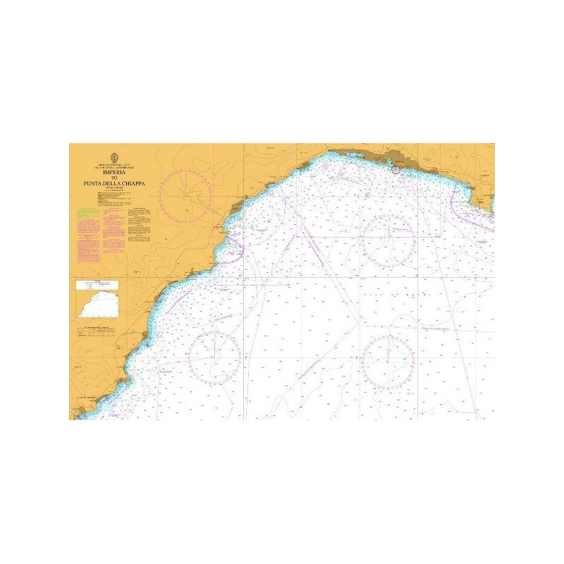Admiralty Raster ARCS - 1913 - Imperia to Punta Della Chiappa